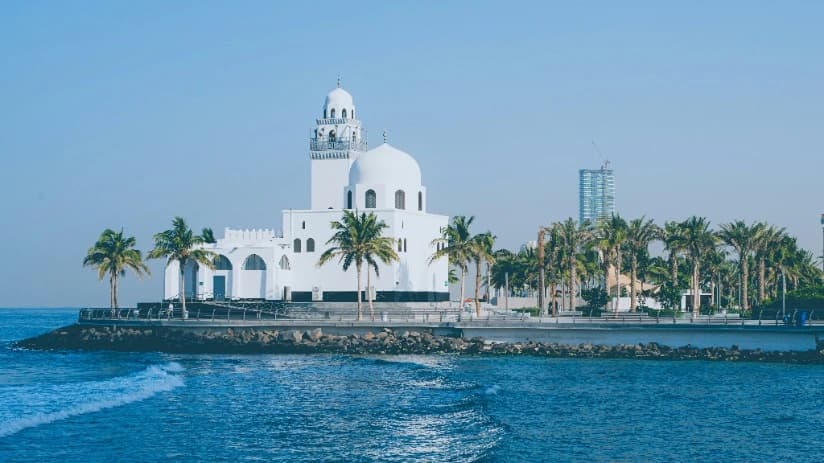 sea and mosque